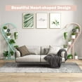 thumbnail image 4 of Costway 5 Tier Metal Plant Stand Heart-shaped Shelf with Hanging Hook for Multiple Plants Pink & Blue, 4 of 9