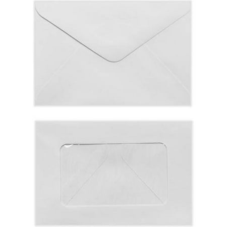 #56 Mini Window Envelope (3 x 4 1/2) - White (1000 Qty.)