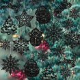 thumbnail image 1 of Copos de nieve blancos grandes, adornos navideños, copos de nieve colgantes con purpurina de plástico grande para decoraciones para árboles de Navidad, 1 of 4