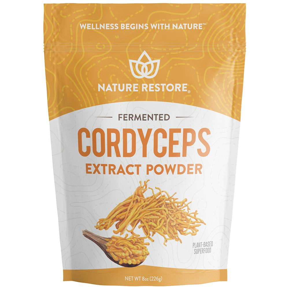 Cordyceps Sinensis Mushroom Powder, 8 Ounce, Mycelium Fermentated, Genuine CS4 strain, Standardized to 10 Percent Cordycepic Acid, Vegan, Non GMO
