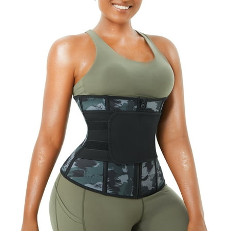 

KUMAYES Women s Waist Trainer Belt Tummy Control Waist Trimmer Slim Belly Sauna Sweat Waist Cincher Camo Workout Corset Sliming Girdle