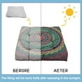thumbnail image 4 of Healing Meditation Pillow&nbsp;– 22 Inch Extra Large Floor Cushion, Psychedelic Mandala Design, Plush Velvet for Hip & Back Support, 4 of 5