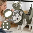 thumbnail image 6 of Pet Grooming Hammock Universal Restraint Sling Adjustable Hanging Straps Durable Polyester For Stress Free Nail Trimming And Grooming(Grey-S-40X57Cm), 6 of 6