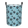 thumbnail image 6 of Picia Cute Dog Footprints Large Laundry Basket, Waterproof, Freestanding Laundry Hamper, Collapsible Tall Clothes Hamper with Extended Handles-Medium, 6 of 8