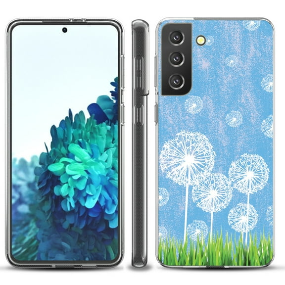 Slim-Fit TPU Protective Phone Case compatible with Samsung Galaxy S21  5G / S21 PLUS 5G, by OneToughShield ® - Dandelion Sky