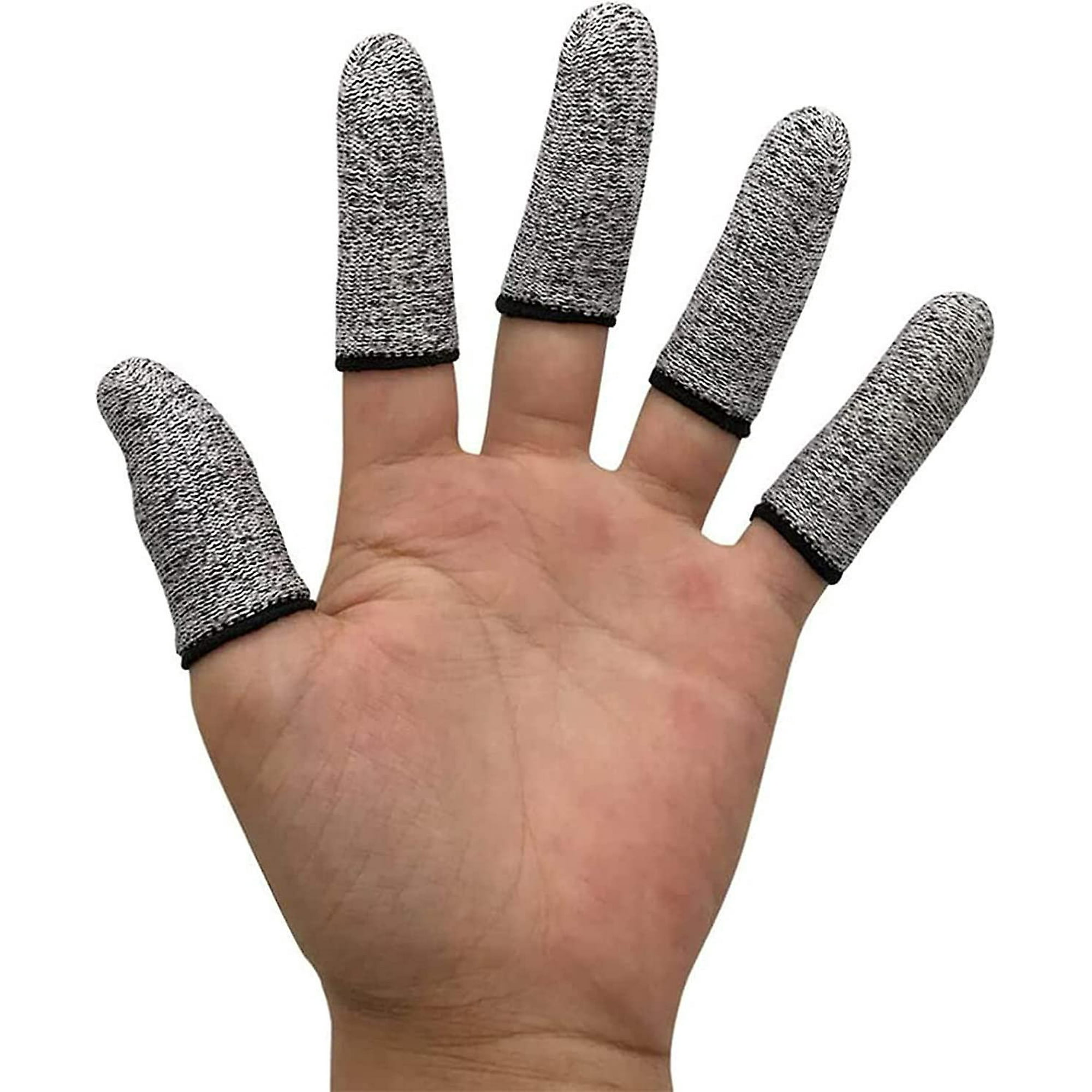 12 Pcs Finger Cots Cut Resistant Protection Reusable Anti slip Finger Sleeve Ideal For Kitchen Work Sculpture