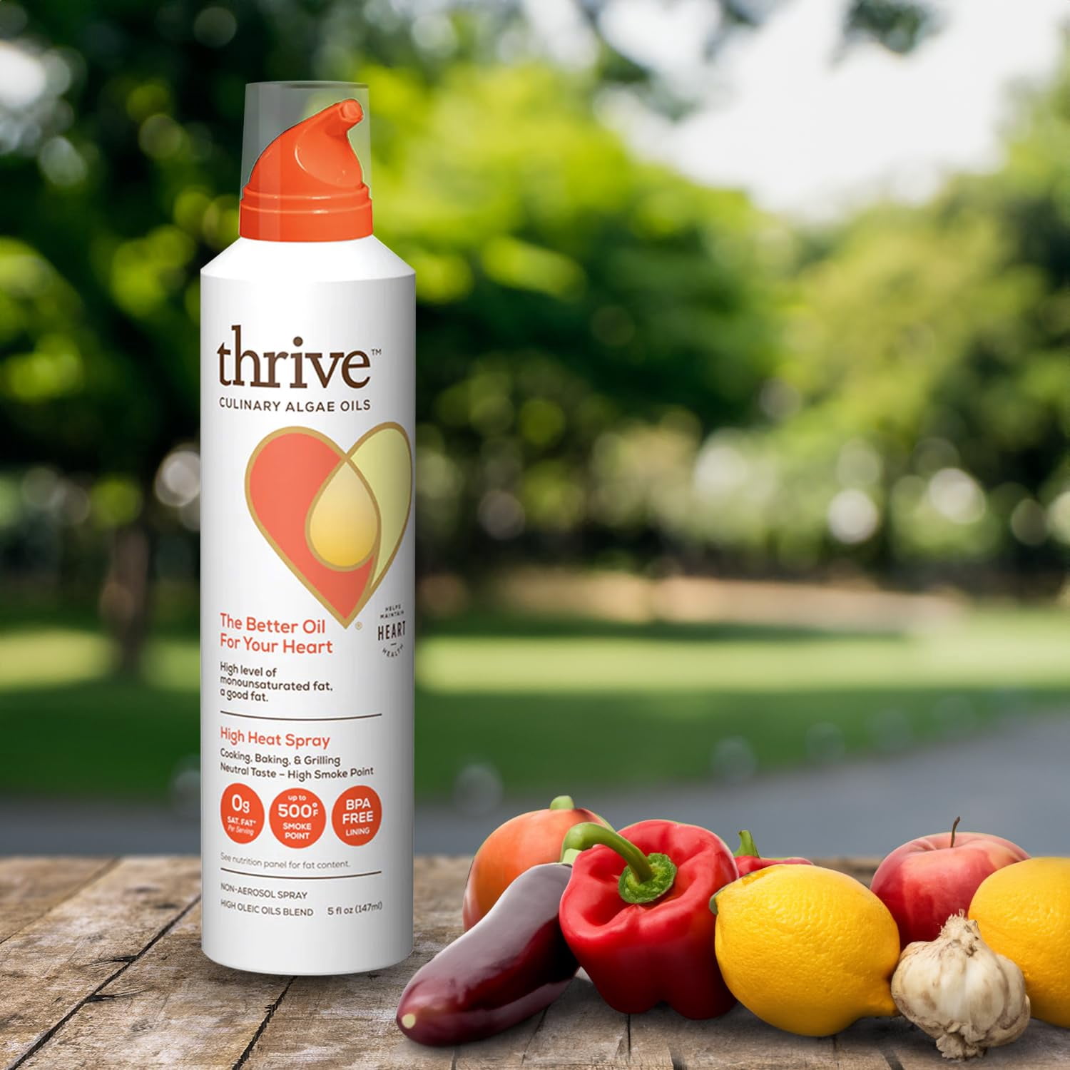 Thrive Cooking Spray – Culinary Algae Oils 5 fl oz, 3 Pack