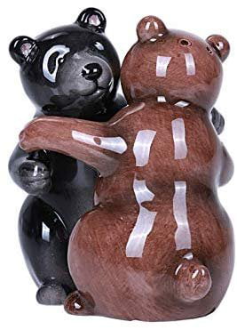 Teddy Bears Magnetic Ceremic Salt and Pepper Shakers 