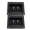 thumbnail image 4 of Taza De Terminal De Caja De Subwoofer, Caja De Altavoz Cuadrada De Alta Resistencia, Terminal Tipo Empuje Compacto Con Tornillos Para Coche, RV, Barco, 4 of 7