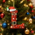 thumbnail image 3 of Christmas 26 Letters Ornament 2025, Personalized Christmas Indoor for Christmas Tree Ornaments Pendant Hanging Decorations, DIY Hanging Christmas Ornaments(L), 3 of 5