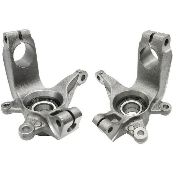 Front Steering Knuckle - Set of 2 - with Bearing - Compatible with 2006 - 2011 Ford Focus 2007 2008 2009 2010
