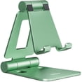 thumbnail image 1 of Nulaxy Soporte plegable doble para teléfono celular, totalmente ajustable, soporte plegable para teléfono de escritorio, base compatible con Phone15 14 13 12 11 Pro Xs Xs Max Xr X 8, Nintendo Switch,, 1 of 4
