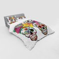 thumbnail image 2 of Ambesonne Sugar Skull Bedding Set 4 Pcs, Rich Colors Ornate, Queen, Multicolor, 2 of 2
