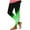 Green, variant on Women's High-Waisted Yoga Leggings with Gradient Print – Versatile Activewear for Casual & Athletic Wear Blue S