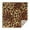Orange and Brown, variant on Pink Leopard Pattern Square Tablecloth,Waterproof Square Table Cover,Wipeable Spillproof Washable Table Cover for Home Kitchen Party Decor 42"X42"(107x107cm)