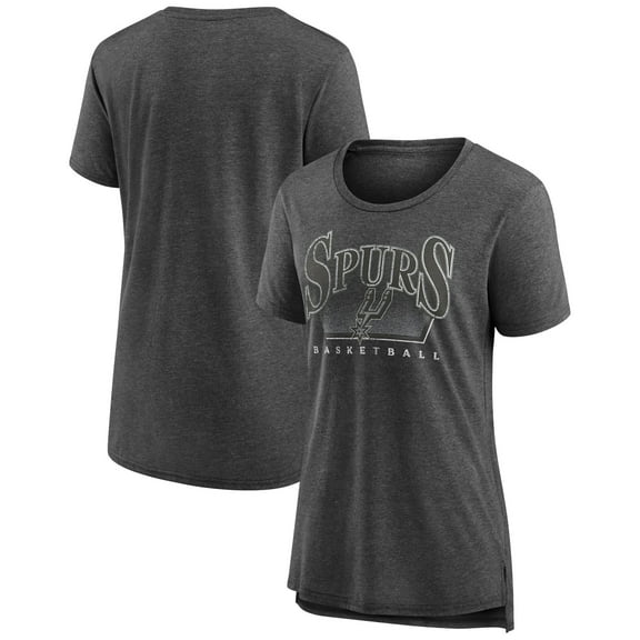 Women's Gray San Antonio Spurs Selection Tri-Blend T-Shirt
