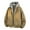 Brown Jacket for Men, variant on Mrmaere Men's Hooded Faux-Lined Jacket Oversized Warm Casual Outerwear for Daily & Outdoor Wear Black L