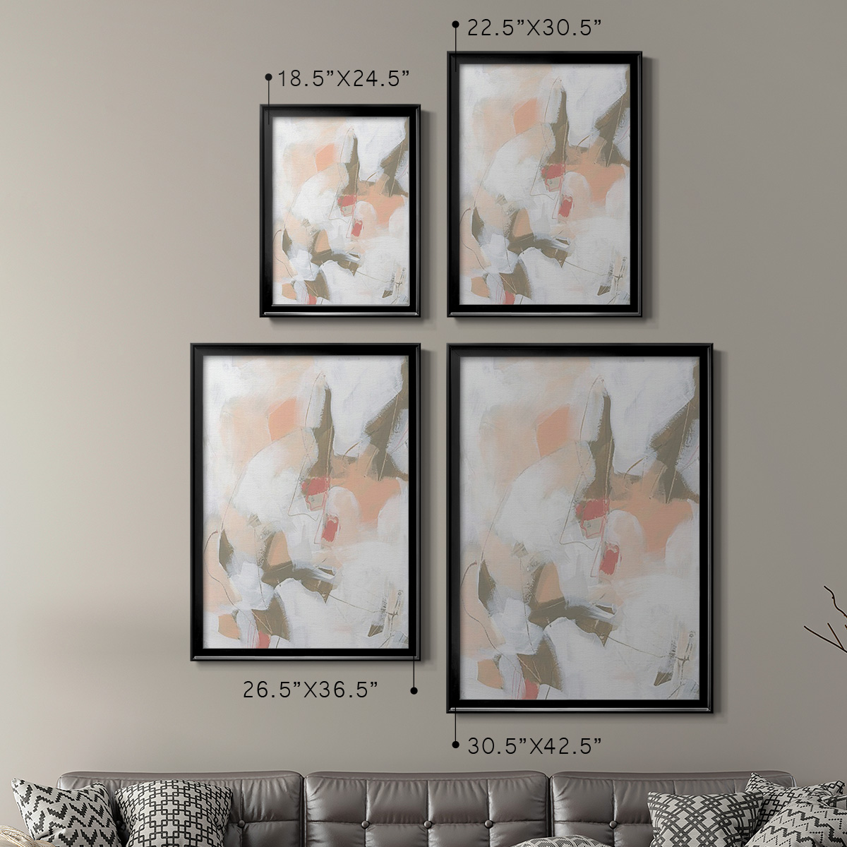 Sand Story I Premium Framed Print, in Gold, Black, or Silver - Ready to Hang