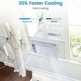 thumbnail image 2 of GAOMON 5000 BTU Window Air Conditioner, 7-Speed AC Unit with Mechanical Controls, Reusable Filter, Efficient Cooling for Rooms Up to 150 Sq. Ft, 110-115V, 2 of 7
