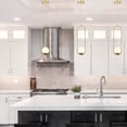 thumbnail image 4 of Capri 7" Integrated LED Pendant Lighting Fixture in Antique Brass, 4 of 10