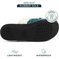thumbnail image 3 of Roxoni Womens Cozy Memory Foam Slippers, Fuzzy Warm Faux Fur, Anti-Skid Rubber Sole, 3 of 5