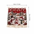 thumbnail image 3 of Christmas Oven Skirts for Stove Holiday Oven Door Cover,Christmas Oven Skirt and Stove Curtain with Ruffle Trim, Farmhouse Oven Skirt Curtain for Xmas Holiday Winter Kitchen Decor, 3 of 4