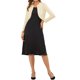 thumbnail image 2 of Cárdigan ligero de manga larga con cuello redondo para mujer, bolero recortado, XL, beige, 2 of 7
