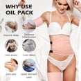 thumbnail image 2 of Paquete de aceite de ricino Wrap Pedobi para mujer con 6 piezas de algodón orgánico, 2 of 7