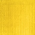thumbnail image 1 of Ahgly Company Machine Washable Indoor Square Solid Yellow Modern Area Rugs, 6' Square, 1 of 4