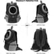 thumbnail image 3 of Mochila negra para el pecho para perros (M), portador para perros, portador para mascotas, 3 of 5
