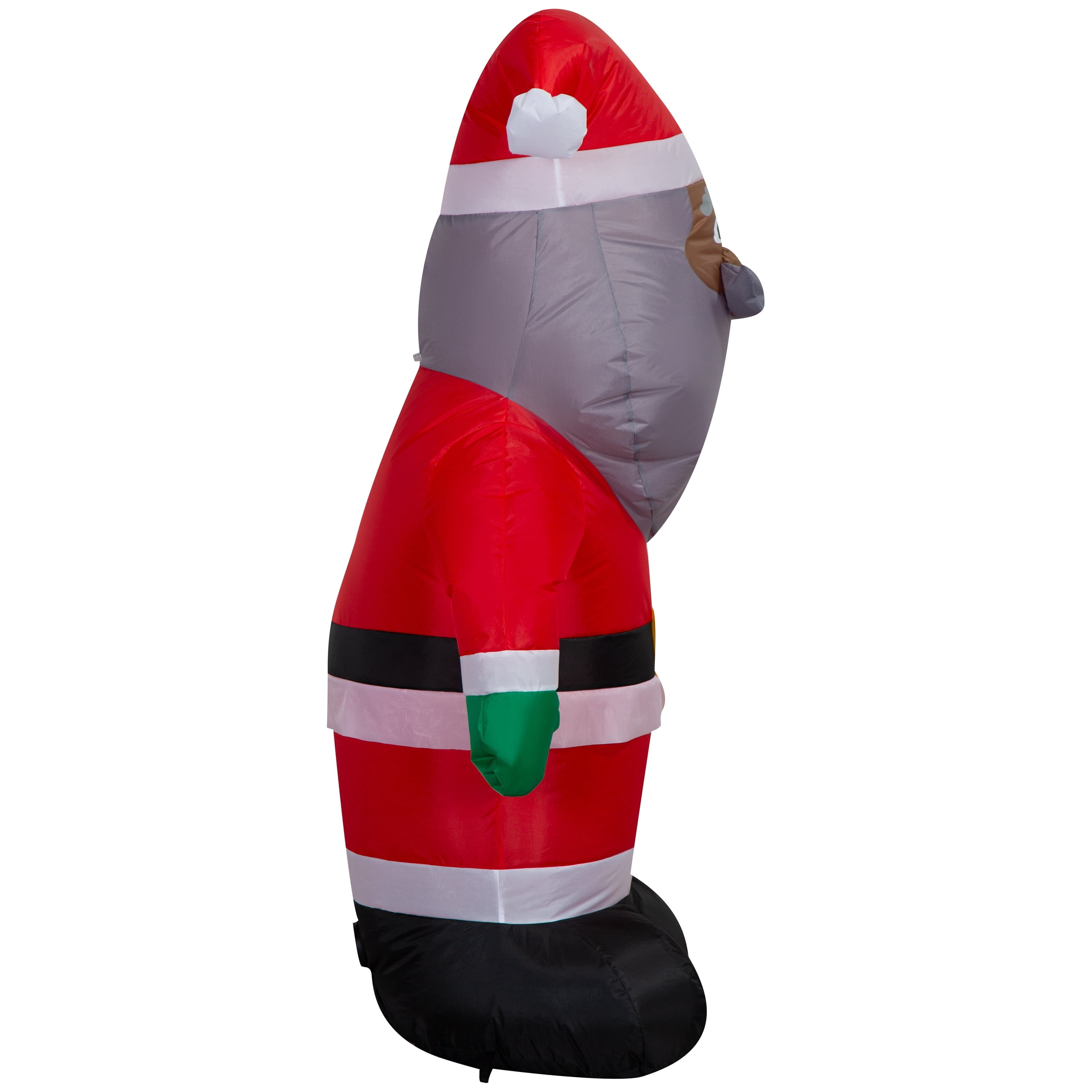 Multicolor Santa Christmas Airblown Yard Inflatable, 4', by Holiday Time