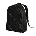 thumbnail image 2 of Fotbe Black Marble Texture Abstract Travel Laptop Backpack, Business Slim Sturdy Laptops Backpack, Water Resistant College School Computer Bag Gift for Men & Women Fits 15.6 Inch Notebook, 2 of 8