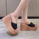 thumbnail image 2 of Amzcrzy Zapatos de mujer,Zapatos de mujer,Zapatillas de mujer, Sandalias de playa con suela gruesa y tacón alto para mujer, de una sola línea Sandalias Mujer Zapatillas De Casa, 2 of 5