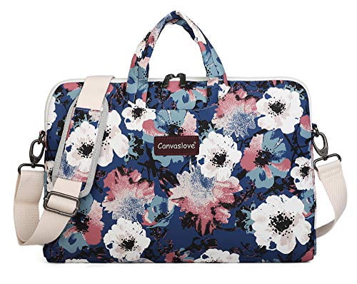 Canvaslove Chrysanthemum Waterproof Laptop Shoulder Messenger Case Sleeve Bag for iPad 12.9 inch,MacBook Pro 13,MacBook Air 13,Surface Laptop 13.5,Surface Book 13.5 and 13 inch-13.3 inch Laptop 