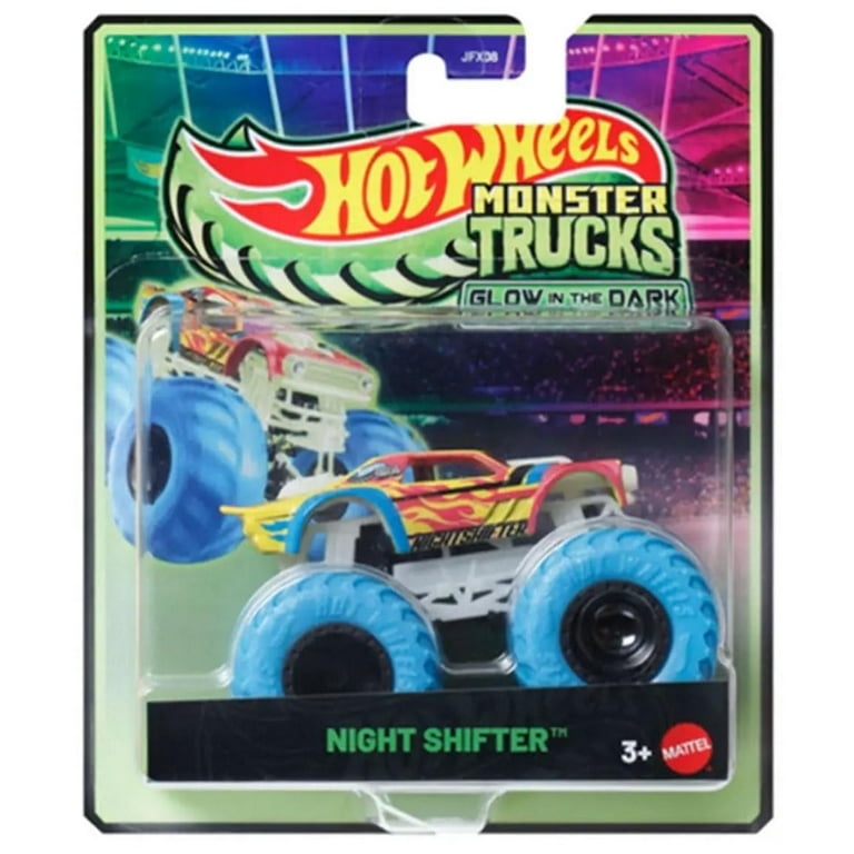 Hot Wheels Monster Trucks Glow in The Dark Collection, 5-Pack Set