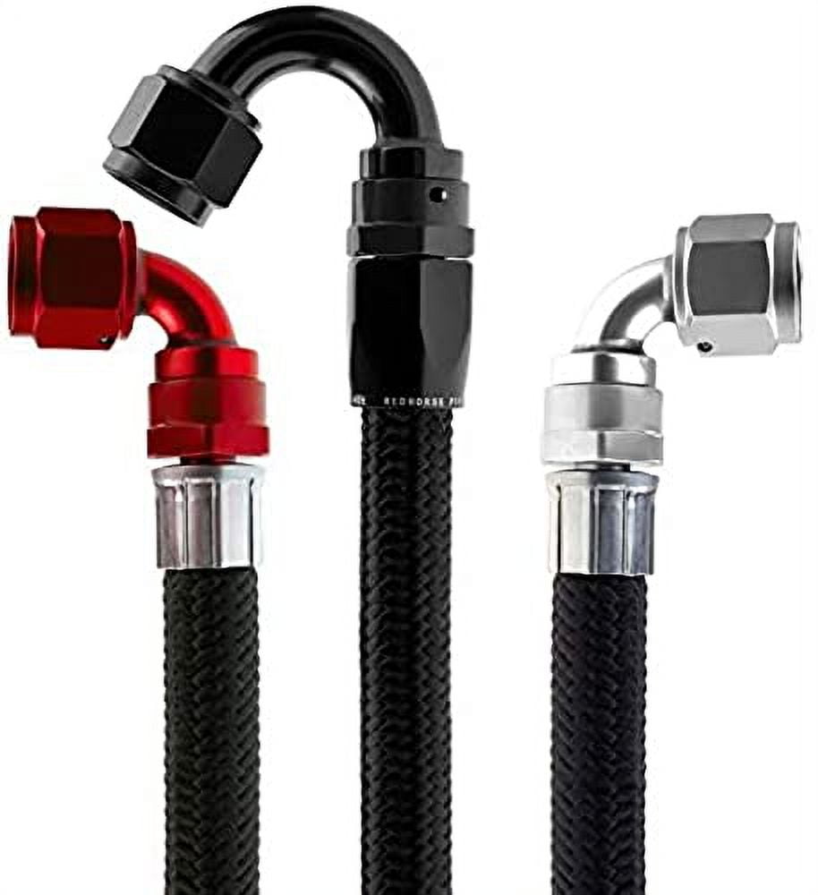 REDHORSE 235-06-10 -06 ESERIES BLACK 235 E85 COMPATIBLE STAINLESS CORE HOSE - 10