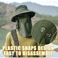 thumbnail image 2 of Fishing Hat for Men & Women, Outdoor UV Sun Protection Wide Brim Hat with Face Cover & Neck Flap, 2 of 13