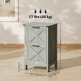 thumbnail image 3 of HOMCOM File Cabinet with 2 Drawers Filing Cabinet for A4 Letter, Stone Grey, 3 of 10