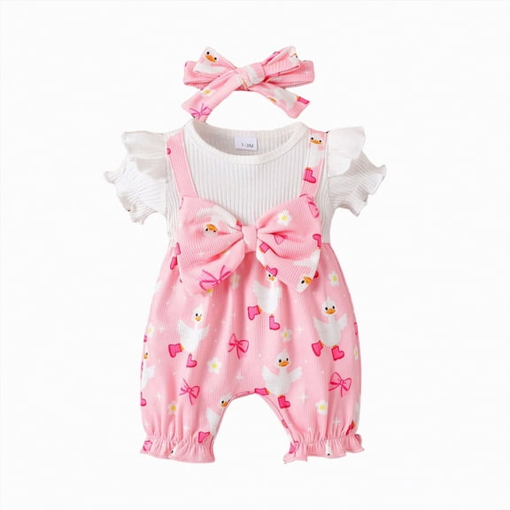 kpoplk Baby Girl Clothes Floral Boho Lace Cute Romper Bodysuit Romper Jumpsuit Summer Outfit Summer Baby Clothes Girls(Red,6-9 Months)
