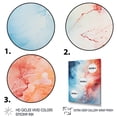 thumbnail image 3 of Designart "Tachisme Drift of Fire and Ice II" Abstract Canvas Wall Art - Modern Red Tachisme Entryway Wall Art, 3 of 6