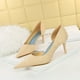 thumbnail image 2 of Zapatos de tacón alto sexys de moda para mujer, zapatos de tacón alto para boda, zapatos de tacón alto para mujer con boca poco profunda y puntiaguda, zapatos de tacón de tela para novias individuales, 2 of 5