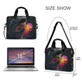thumbnail image 3 of FORMRS 16" Laptop Bag Carrying Sleeve Case with Handle Travel Shoulder Briefcase, Black Astronaut, 3 of 8