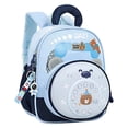 thumbnail image 5 of Weebloom School Backpack For Kids Boys Girls Cute Cartoon Bear Backpack For Toddlers Ergonomic Design Bookbag Preschool Kindergarten Light Blue, 5 of 5