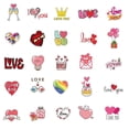 thumbnail image 4 of Cateissary 50 piezas de pegatinas de corazón impermeables para álbum de recortes, botellas de agua para teléfono móvil, portátil, tableta, Electrónica, 4 of 6