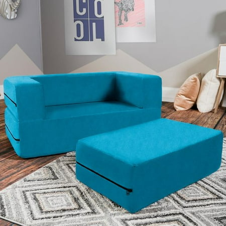 Zoomie Kids Duncan Big Kids Loveseat and Ottoman