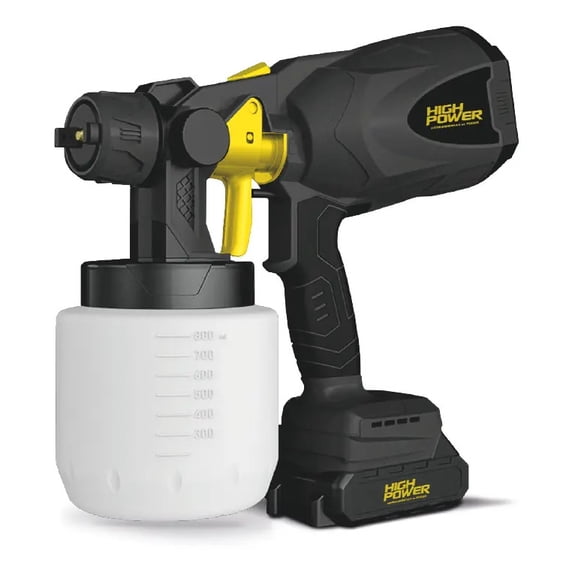 Pulverizador De Pintura Inalámbrico 20v Con Batería Y Cargador PP-1500 High Power