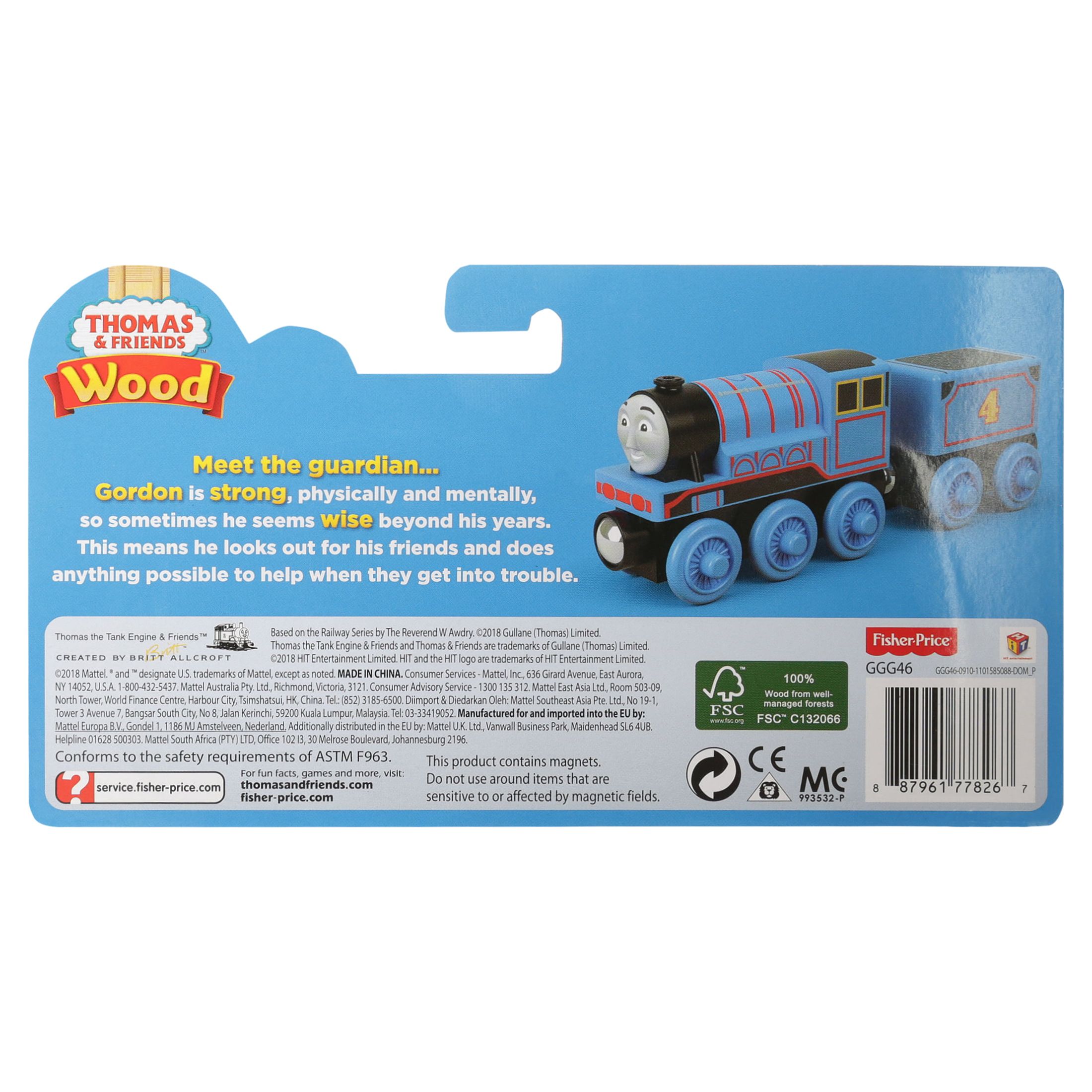 Thomas & Friends Wood Gordon Blue Wooden Tank Engine Train Play Vehicle - image 5 of 9