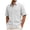 White, variant on Ymyiu Men Beach Shirts Men's Short Sleeve Casual Shirts Wrinkle Free Untucked Casual Button Down Shirt Size L(Grey, L)