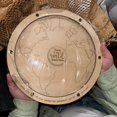 thumbnail image 3 of Adventure Travel Memory Box Personalized Coin Display, Journey Souvenir Collection Box, Wooden Coin Bank Box for Travel Lovers and Kids (Map, Large), 3 of 5