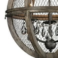 thumbnail image 2 of 140-007-Elk Home-Renaissance Invention - Transitional Style w/ Luxe/Glam inspirations - Wire and Wood 3 Light Small Chandelier - 21 Inches tall 18, 2 of 5